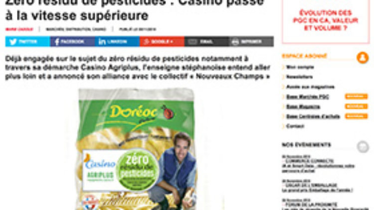 Zéro résidu de pesticides : Casino passe à la vitesse supérieure