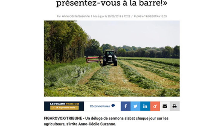 “Accusé agriculteur, présentez-vous à la barre !”