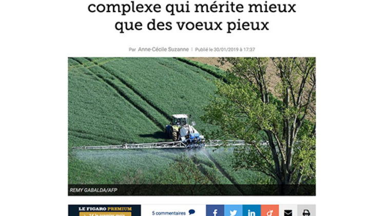 La suppression des pesticides est un sujet complexe qui mérite mieux que des vœux pieux