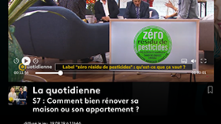 Gilles Bertrandias, invité de La Quotidienne jeudi 19 septembre 2019 sur France 5