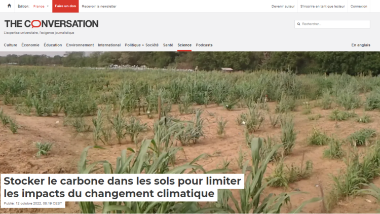 Stocker le carbone dans les sols pour limiter les impacts du changement climatique