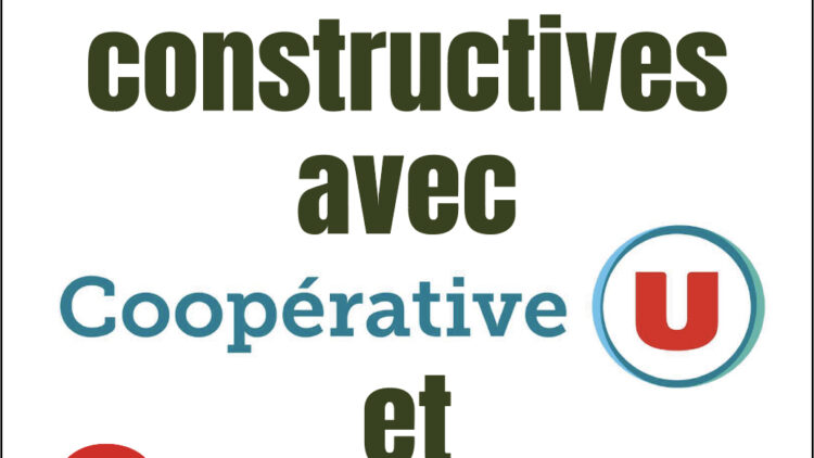 Rencontres constructives avec Monoprix et Coopérative U